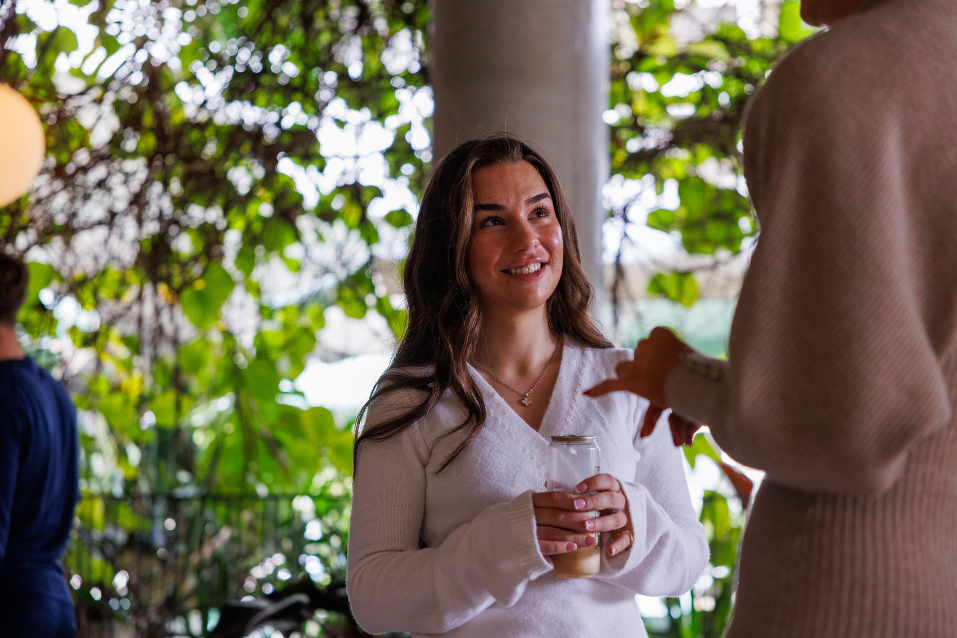 Team member at a networking event